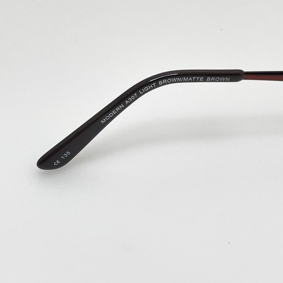 Modern Art Eyeglasses Eye Glasses Frames A307 Brown 50-18-135 - Picture 6 of 6